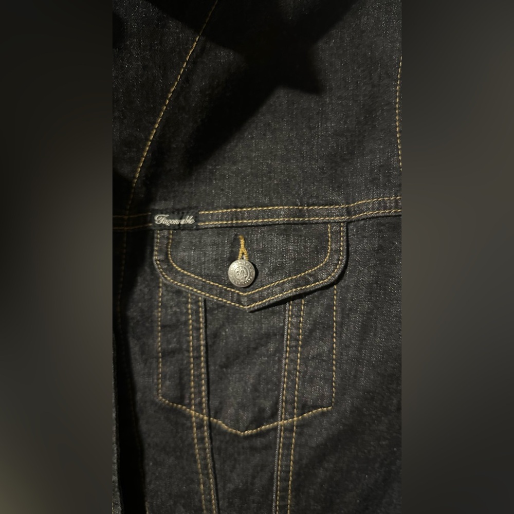 Faconnable Dark Denim Jean Jacket - Picture 3 of 8